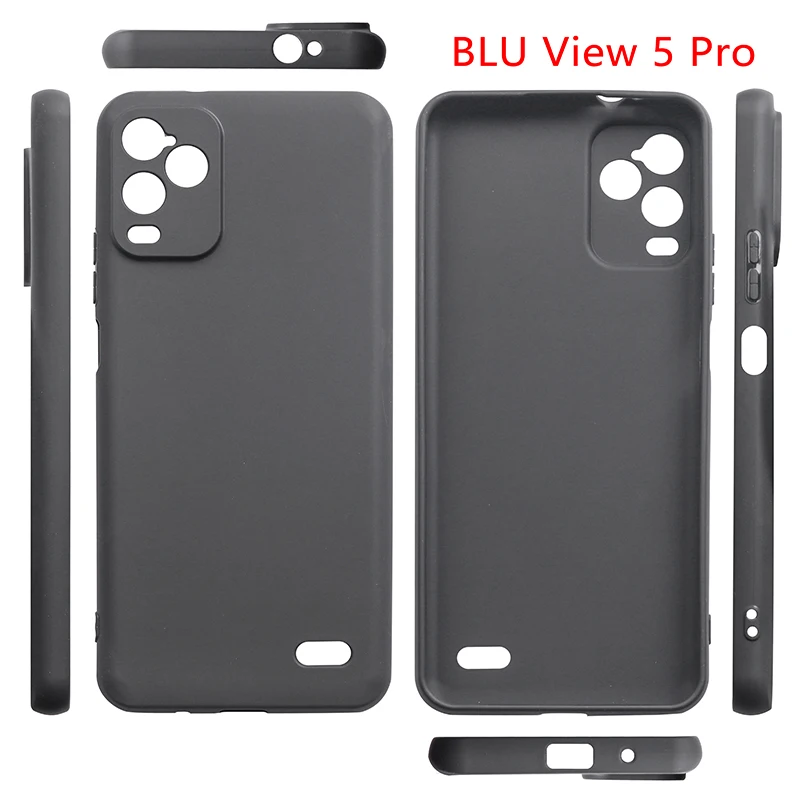 Matte Silicone Phone Case for Blu View 5 Pro Black TPU Back Cover Mobile Phone Cases Matte Silicone Phone Case for Blu View 5 Pro Black TPU Back Cover Mobile Phone Cases