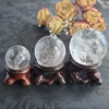 Sphère de cristal de quartz clair