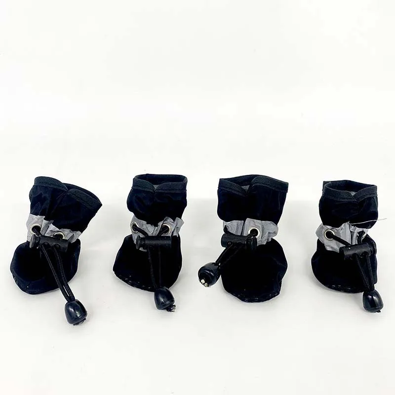 Elastic Strip Waterproof Anti Slip Paw Protector Reflective Dog Boots