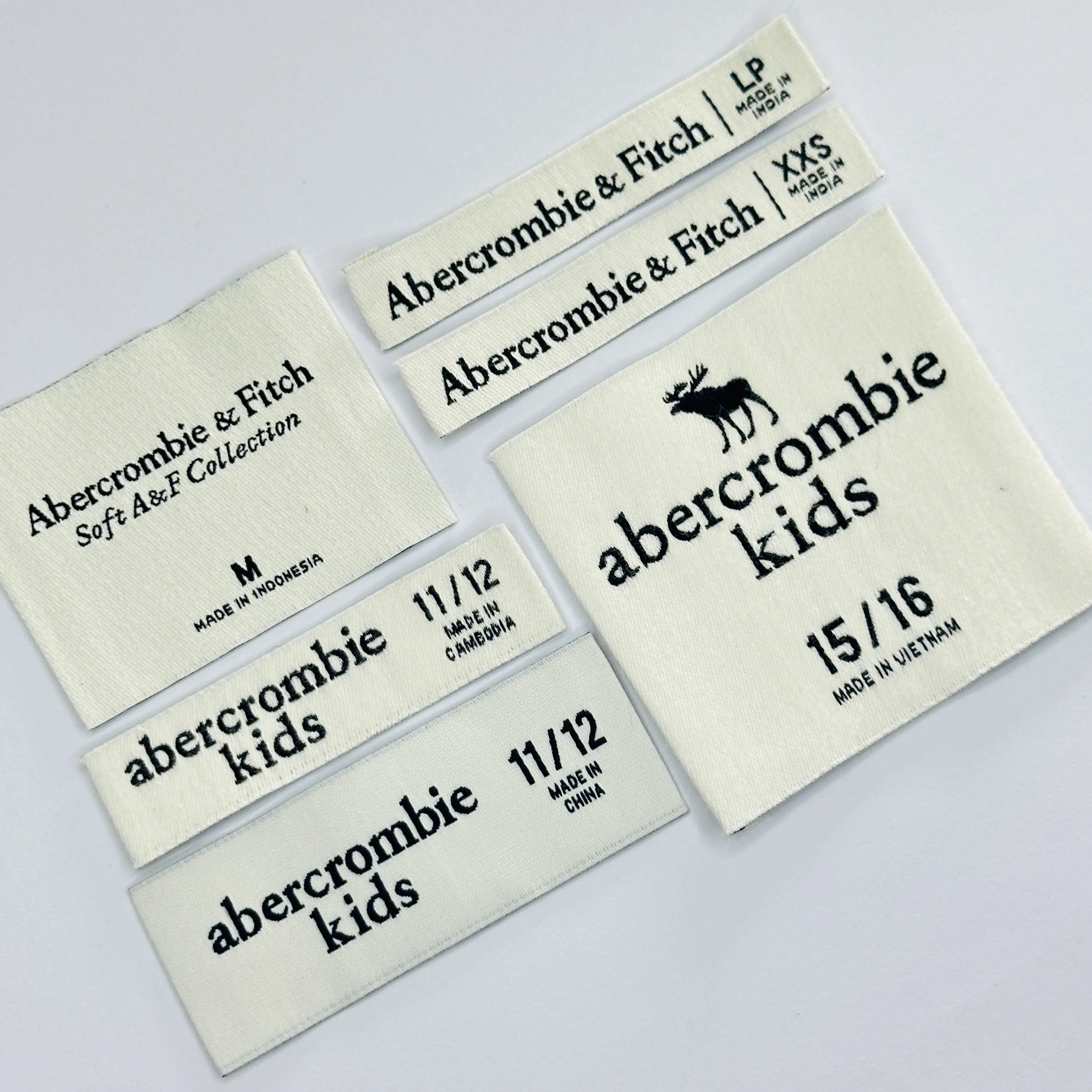 Custom Labels For Clothing Brand Logo Woven Label For Clothing Brand