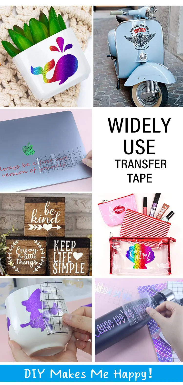 Wholesale Waterproof Removable Clear Grid Self Adhesive Vinyl Paper