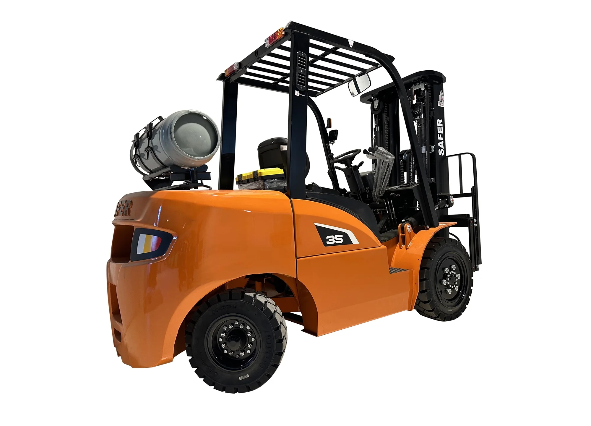 Zoomlion Factory Supply LPG Gas Forklift FL30 FL35 3ton 3.5ton Nissan K25 Engine