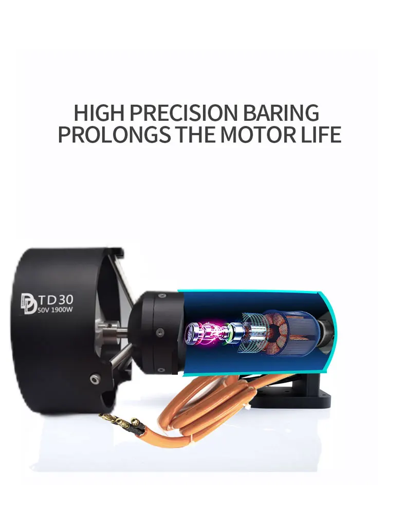 Dd Td30e 24v48v 1900w Brushless Motors With Esc For Manned Boat Ship