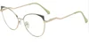 Gold frame with green accents c4