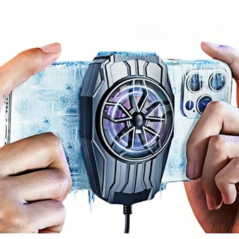 Single Fan Phone Cooler Cost-Effective Gaming/Live Streaming Rapid Cooling Ultra Quiet Support Customization