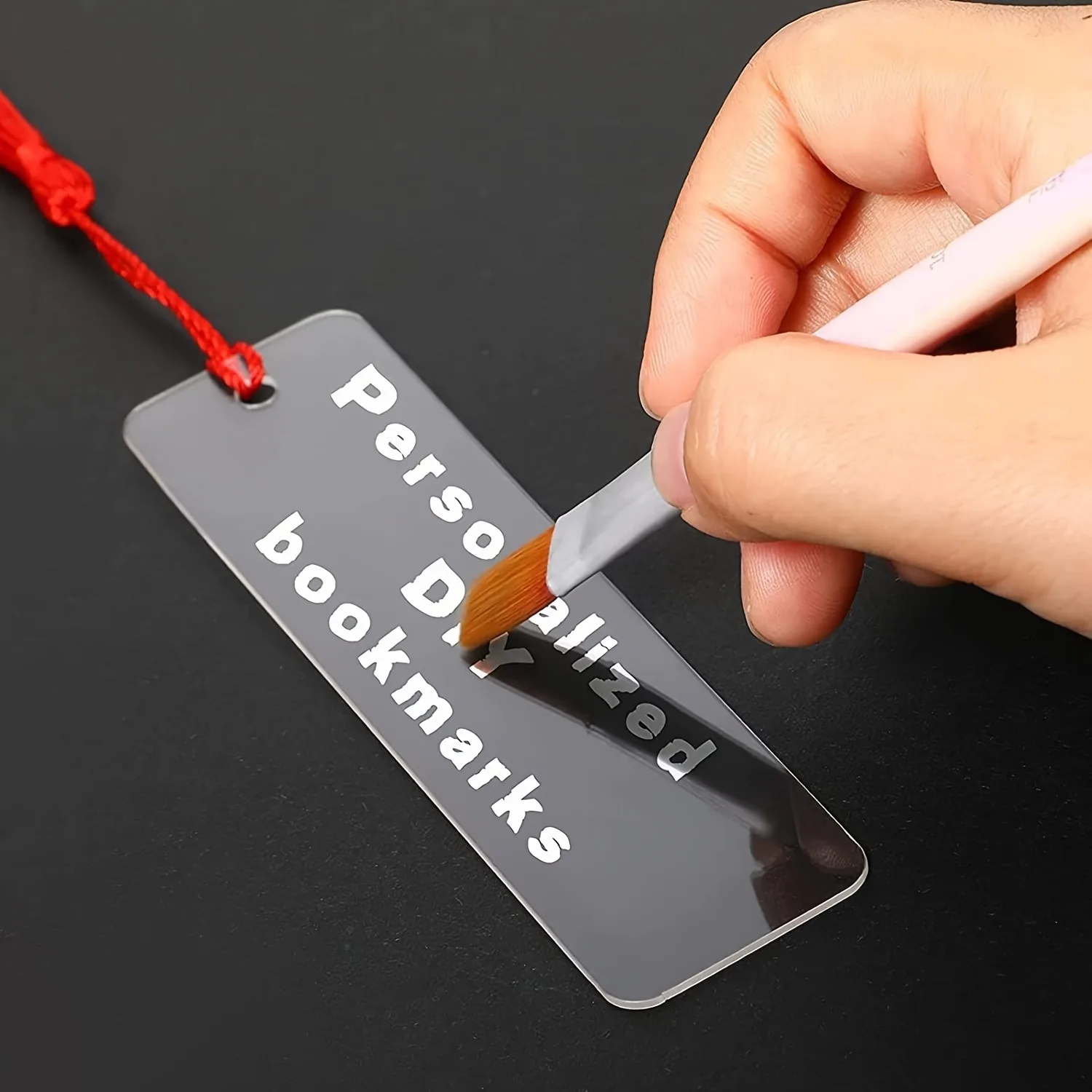 Wholesale Recommend Custom Logo Blanks Bulk Clear Bookmark Acrylic Unique Bookmarks manufacture