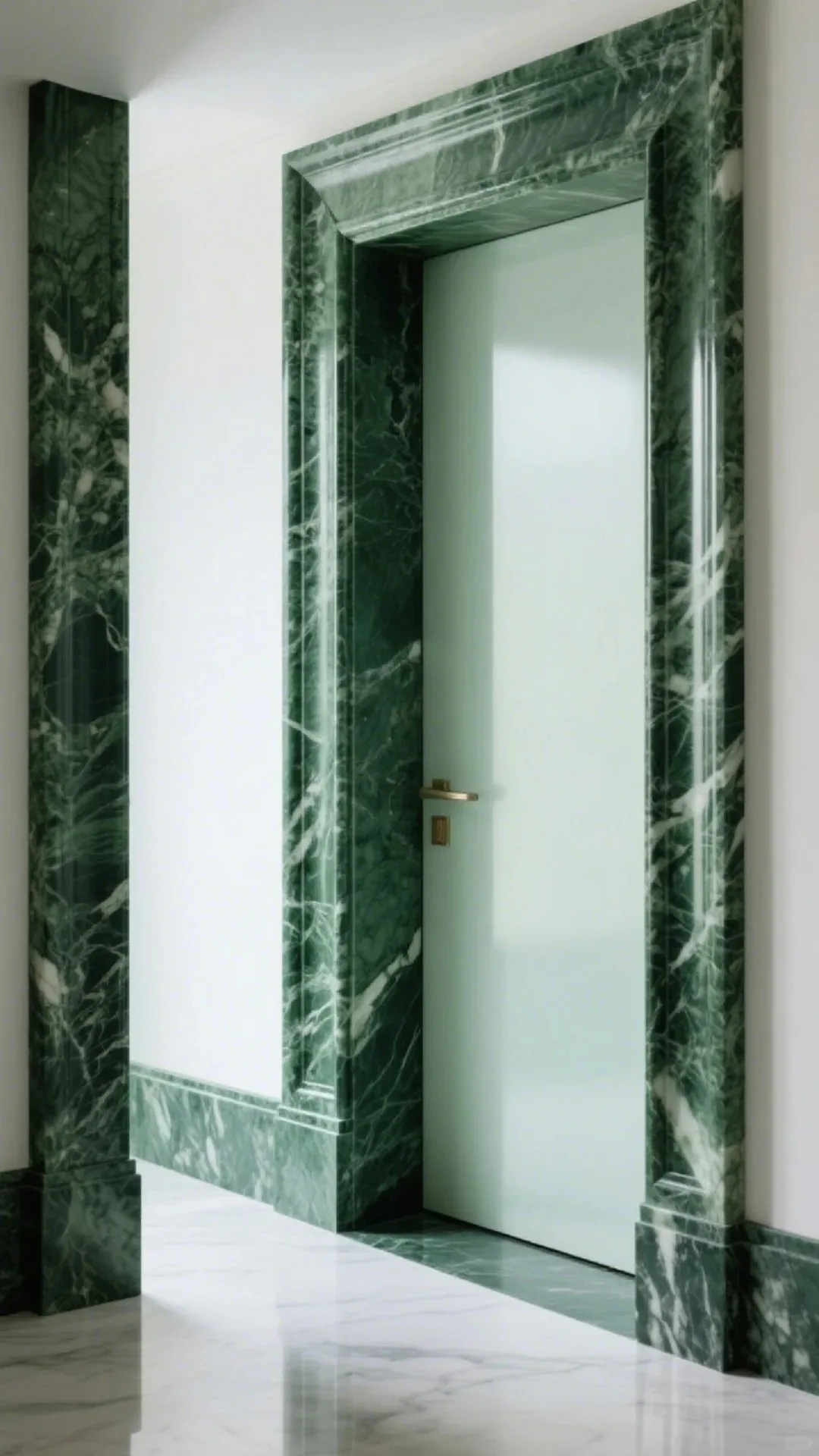 product modern natural green marble skirting boards for indoor villa irregular polishing window frame lines oem wholesale price-6