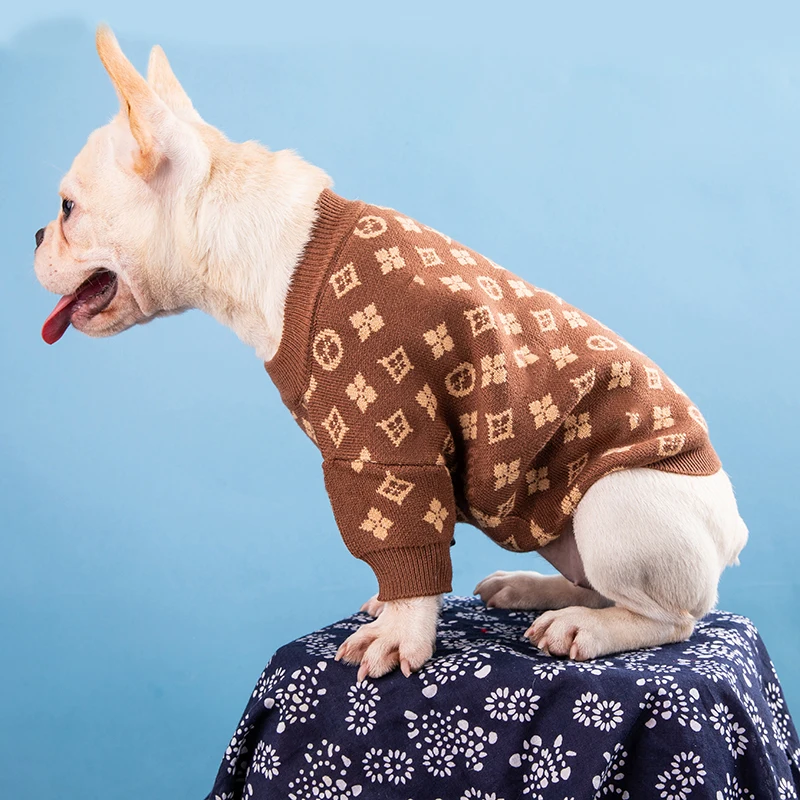 Trend Brand Dog Sweater: High-end Luxury Warm Double-layer Pet Clothes  Corgi Pomeranian Small and Medium-sized Dog Supplies!  - AliExpress