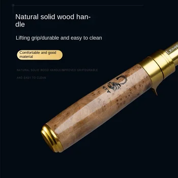 CHEERY Magic Shadow Five Generation Micro Horse Mouth White Fishing Rod Fuji Glass Fiber Stream Road Asian Rod 1.5m 0.5kg – Soft Lure – view 4