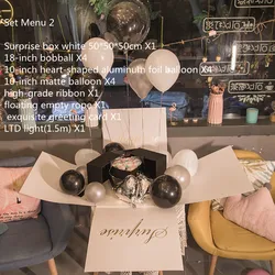 Изготовленный На Заказ Бумажный воздушный шар для романтической вечеринки свадьбы шар-сюрприз Подарочная коробка красивые взрывные подарочные коробки дня