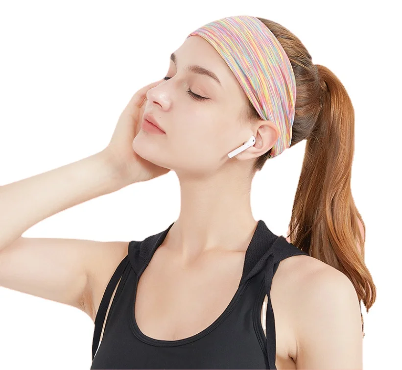 Летняя повязка для волос для йоги, повязка на голову для фитнеса, Спортивная Повязка на голову для альпинизма, широкая поглощающая Пот повязка на голову, 2022