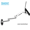 XSJ8013WT Wall-Mounted Laptop Holder with Long Aluminum Arm Full Motion Monitor Stand Spring-Levered Lapdesk