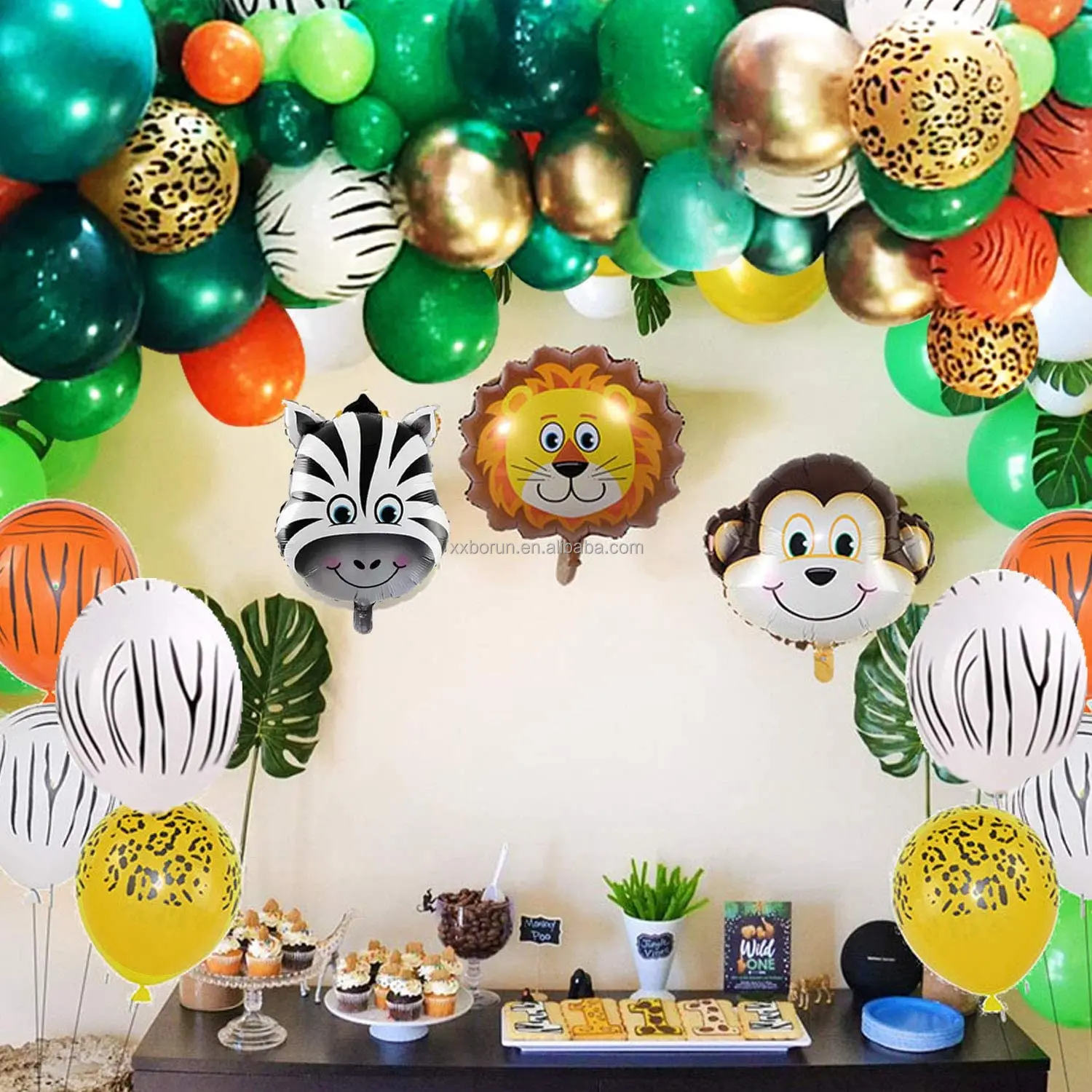 Forest Themed Party Balloons Decoration Baby Shower Birthday Party ...