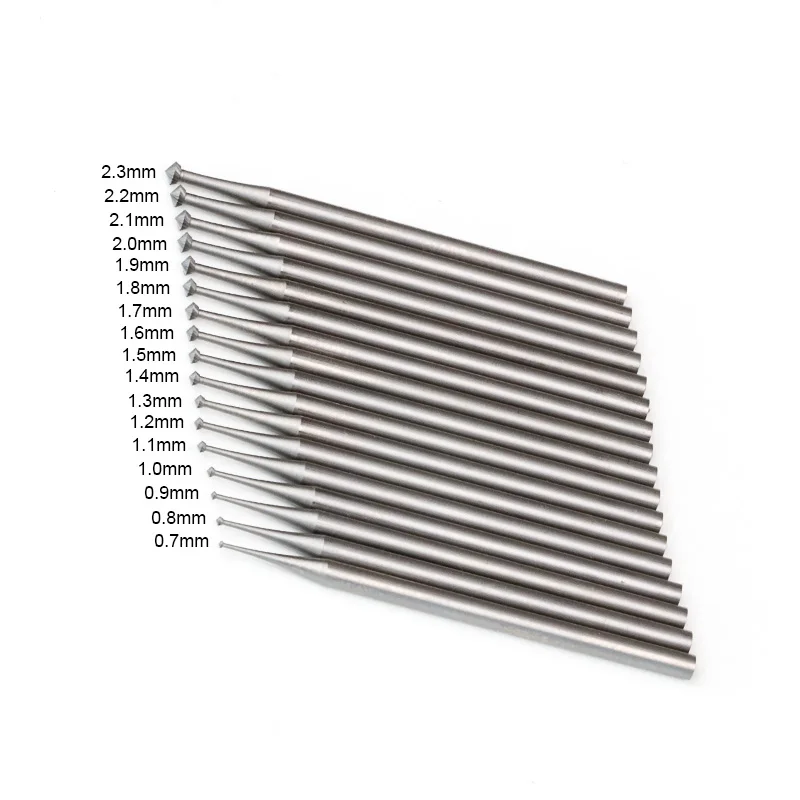 Strong Ostrich HSS 90 Degree Jewelry Burs Carbide Jewelry Burrs Diamond Stone Setting Tool Jewelry Heart Burr Drill Bits
