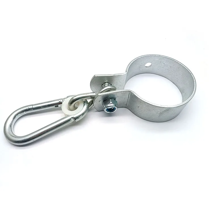 Zinc Plated Swing Clamp Hook With Snap Hook in Carabiner Rigging Hardware for Pipe Swing Hanger