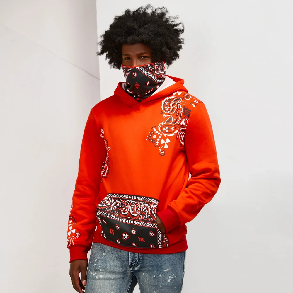 mens bandana hoodie