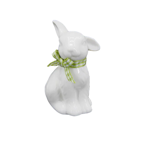 Factory OEM Custom Easter Rabbit Ceramics Decorative Bunny Ornaments Standing