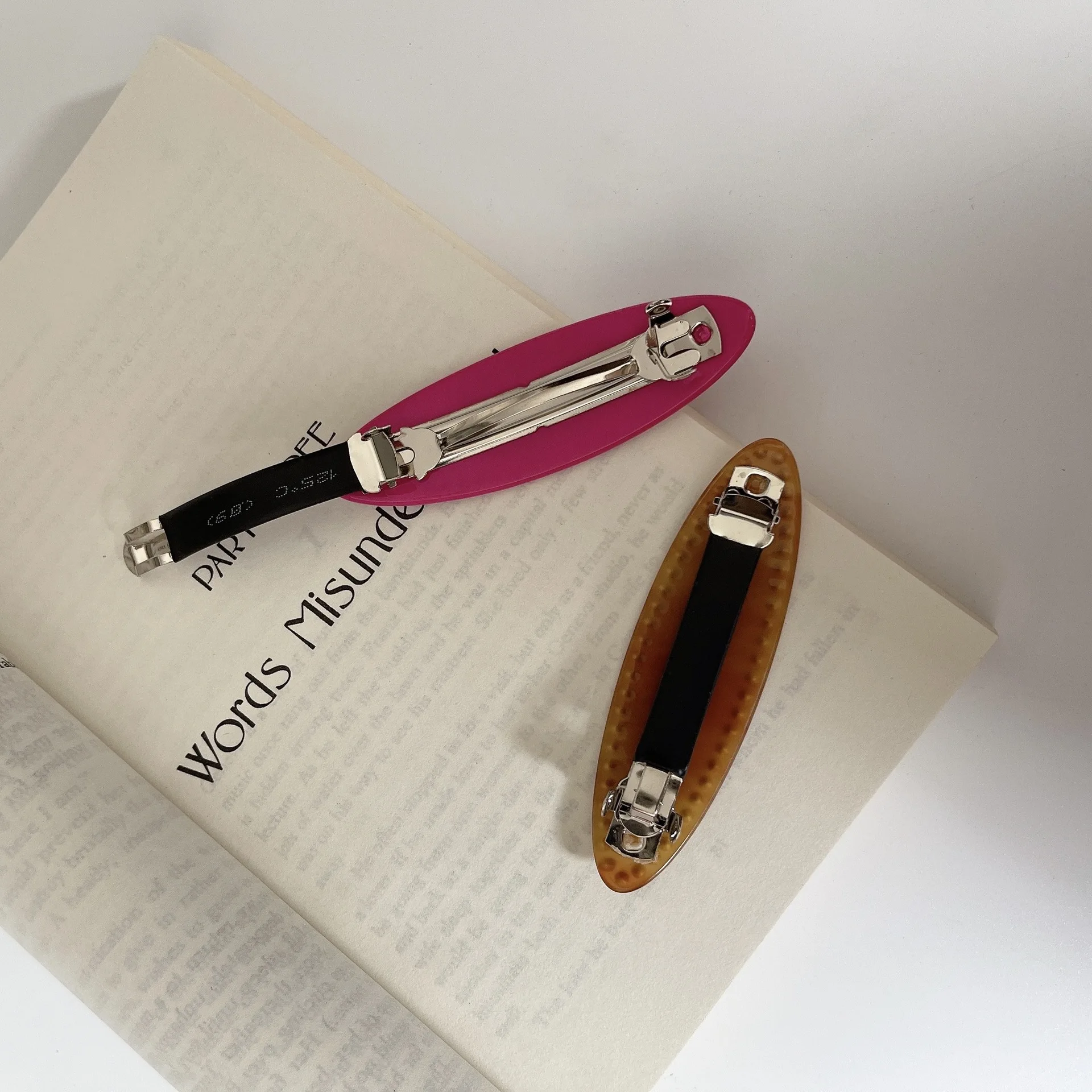 Yingjoy Korean Style Inlaid Sparkling Crystal Clips Acetic Acid Hair Barrettes for Girls