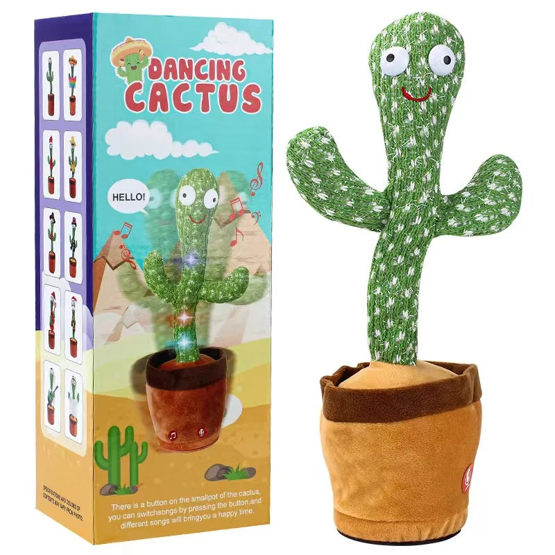 Elarve Tanzender Kaktus Plschtier Weiches Spielzeug Toy STORY  Kindergeschenk Plschstoff PP Baumwolle Plsch Grn Geschenk Kinder  Spielzeugpflanze