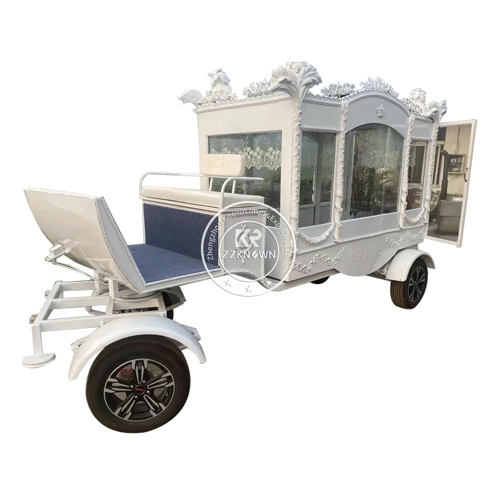 2024 último OEM Funeral Horse Hearse White Funeral Horse Hearse para la ...