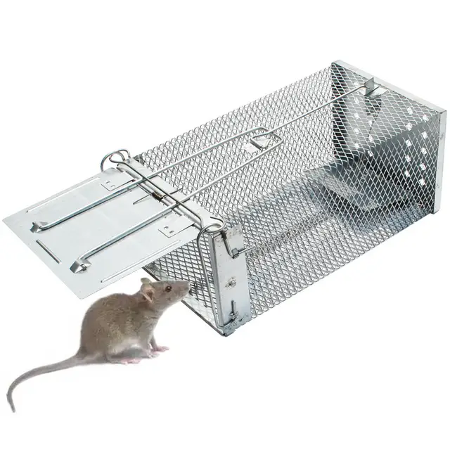 Safe for Use Metal Eco-Friendly  Long-Lasting Live Mouse Trap Cage for Animal Control Farm & Lawn Garden Home Use