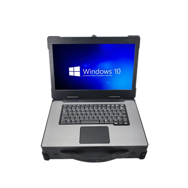 Custom 15.6 Inch FHD Portable Rugged Laptop Computer Chassis