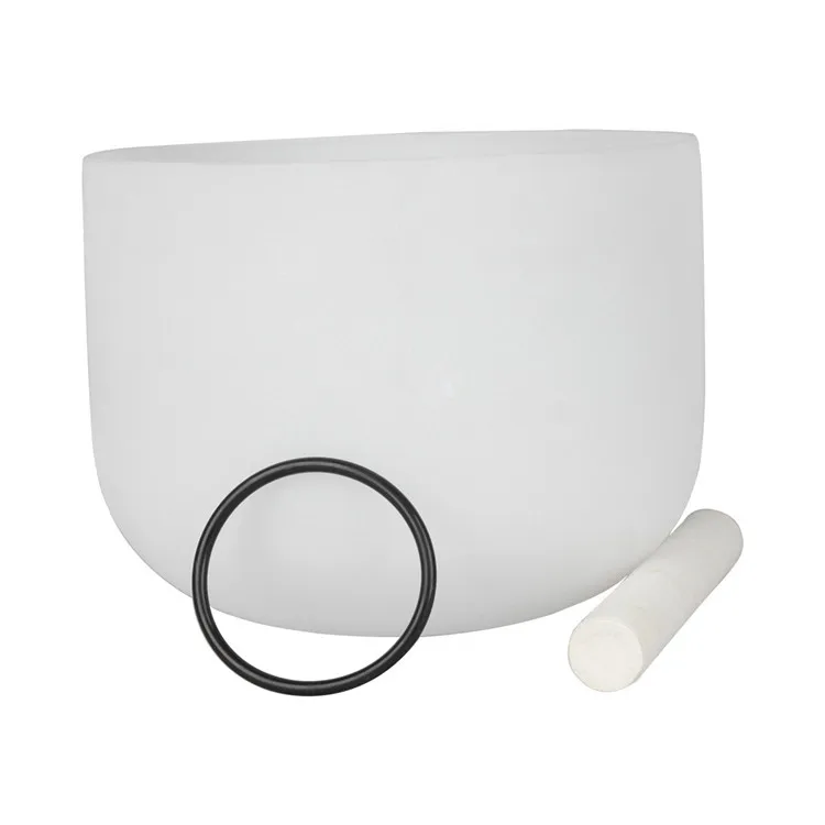 Белая прозрачная чакра, Хрустальная Поющая чаша, набор Аметистовых чаксов из фарфора, чаша для пения кварзо с кристаллами полной Луны