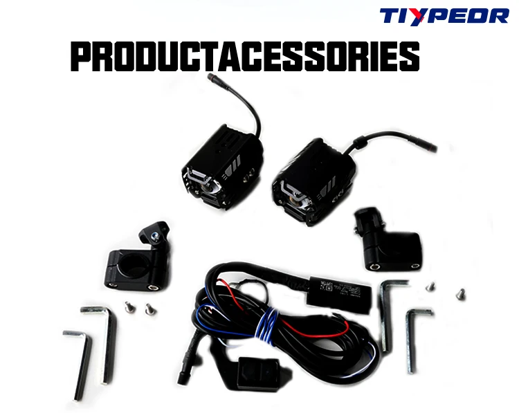 product tiypeor universal car motorcycle spotlight headlight fog light led auxiliary light assembly driving lamp for motorbike atv utv-7