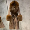 Motivo leopardo mucca+volpe marrone
