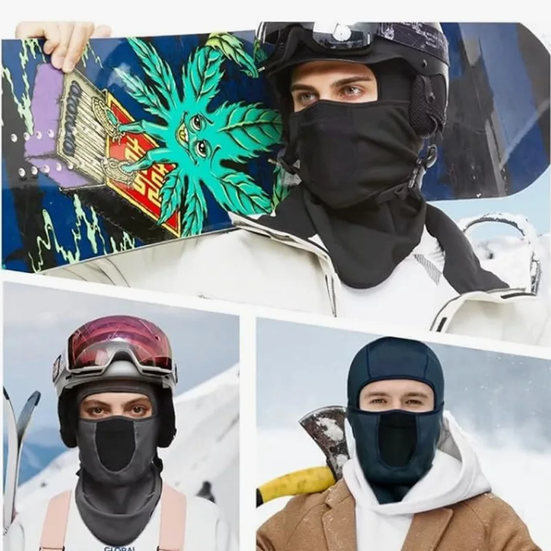 Customizable Cross-border Winter Cycling Face Mask For Men And Women Ski Face Shield Adjustable Breathable Warm Balaclava_voghion.com