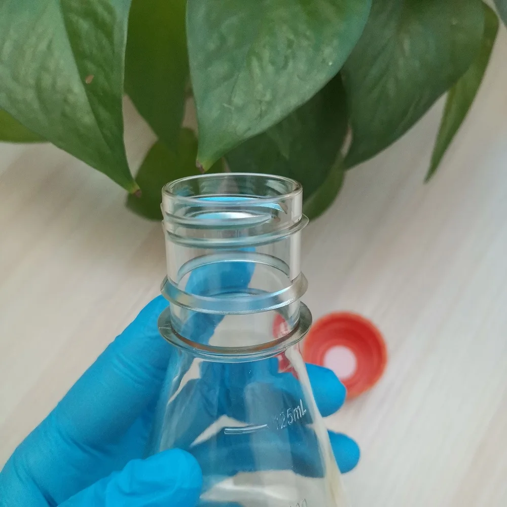 250ml 125ml 500ml Polypropylene Conical Flasks Bottom Laboratory Erlenmeyer Flasks Bottle 1000ml Transparent