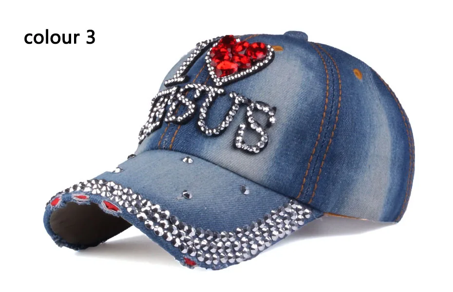 Amazon Bling Baseball Hats Women's High Quality Adjustable