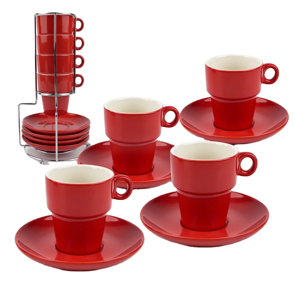 Printing Personalized Drinkware Ceramic Coffee Mug with Saucers