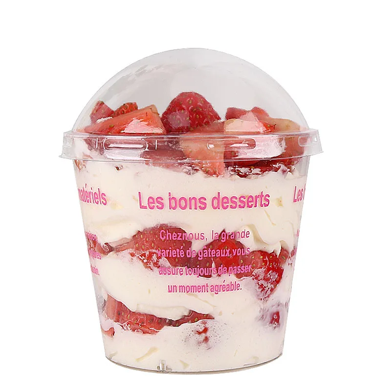 Disposable Sauce Pudding Dessert Packaging Cup Transparent Salad Plastic Cup  with Lid - China Polylactic Cup and Polylactic Acid Cup price