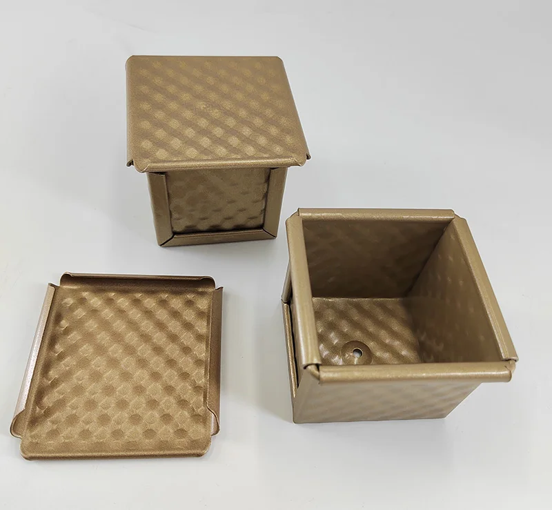 Custom Size Nonstick Corrugated Cube Pullman Bread Loaf Pan Fluted Cake Pan  Toast Box Tray - China Pullman Toast Tin and Bread Container price