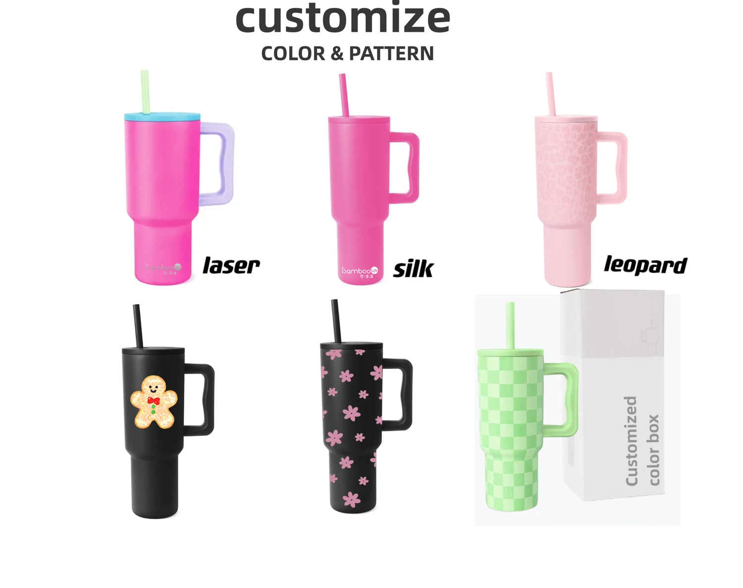 2024 Simple Moders 40oz Glow Leopard Coffee Cup Double Wall Travel Mug ...