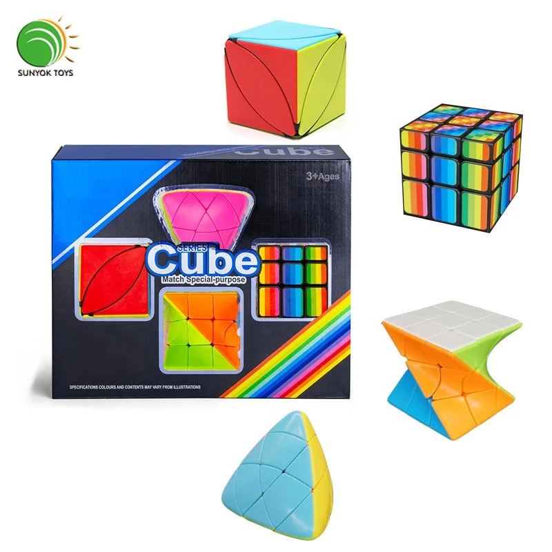 大幅値下げしました！Magnetic Cubes Qiyi Luxurious Set - Twisty Skewb Mastermorphix Rainbow 3x3