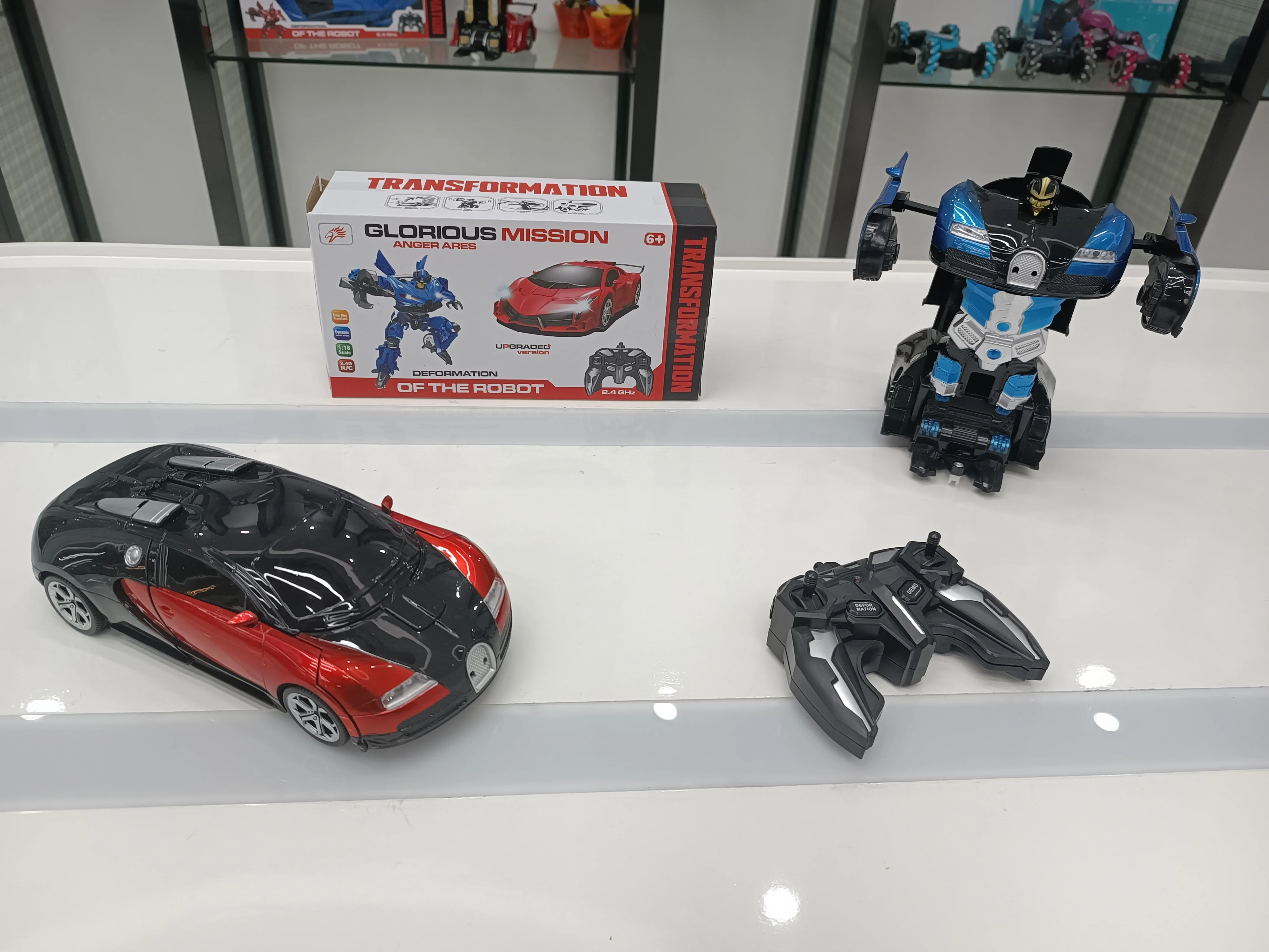 in Electric Remote Control TransformIng Toys 1:18 Remote Control Robot  360 Rotation Deformation Children Toy With Battery