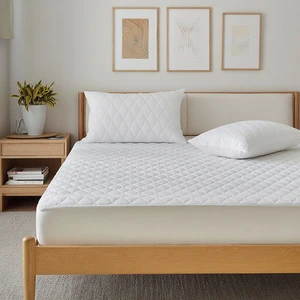 Waterproof Terry Cloth Quilted Bed Mattress Protector with Zipper Bed Bug Protection Single Size