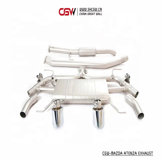 Sound Auto Parts Performance Valvetronic Exhaust Muffler Catback Pipe for Mazda Atenza 2.0 2020 Exhaust Tips
