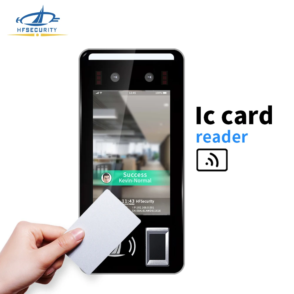 HFSecurity FR05 Biometric Ready Cloud Software Android NFC Fingerprint Device Face Recognition Attendance System for Office