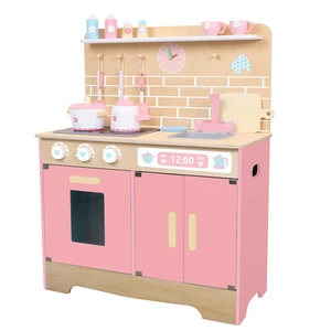 Professional Service Children's Pink Multi-functional Kitchen Juguetes Education Pretend Cooking Toys for Kids Boys Girls CE