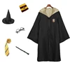 HHufflepuff costume+tie+scarf+Glasses+magic wand+hat