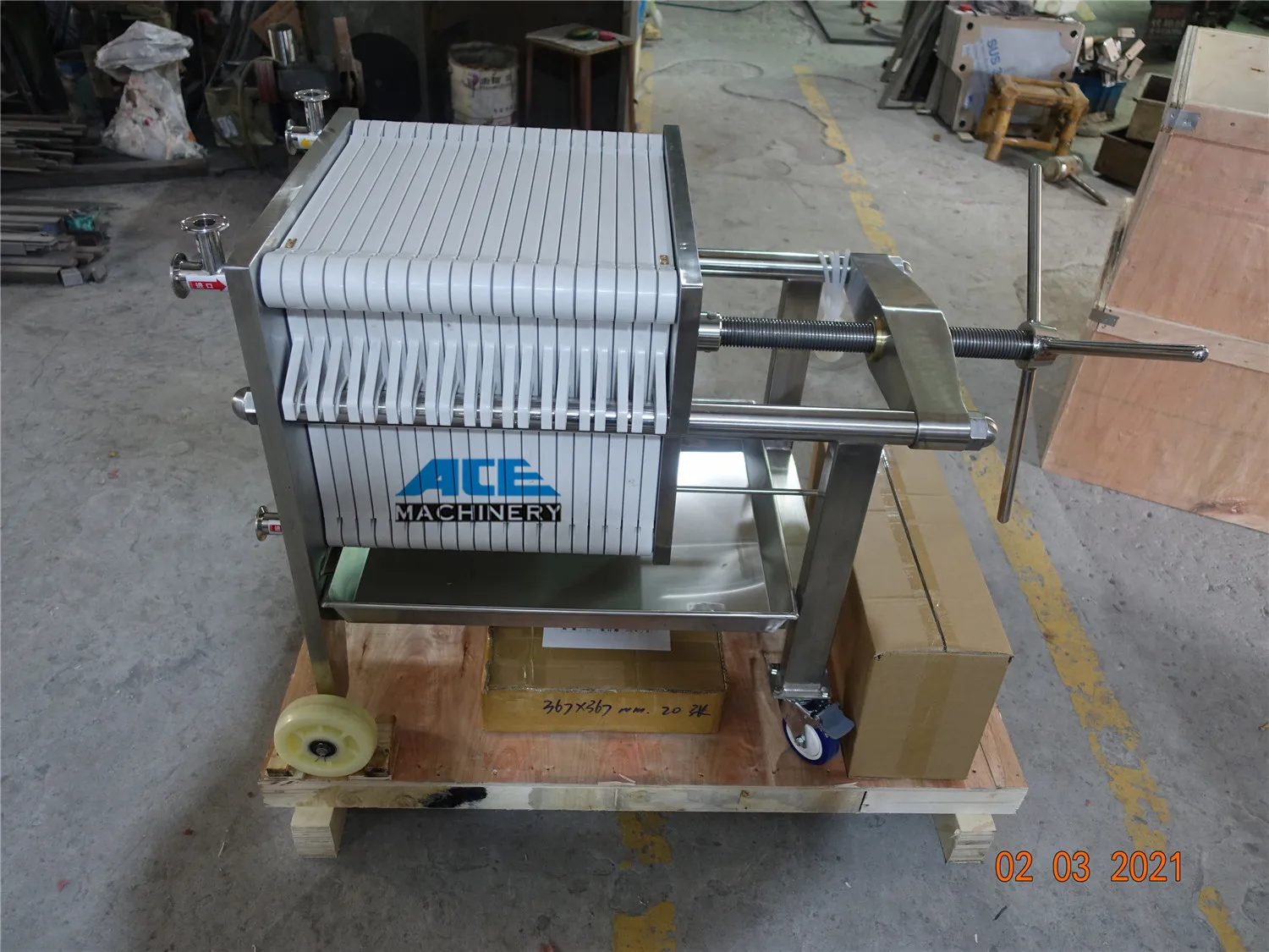 Hot Sale Ce Certificate Stainless Steel Plate And Frame Filter For Milk