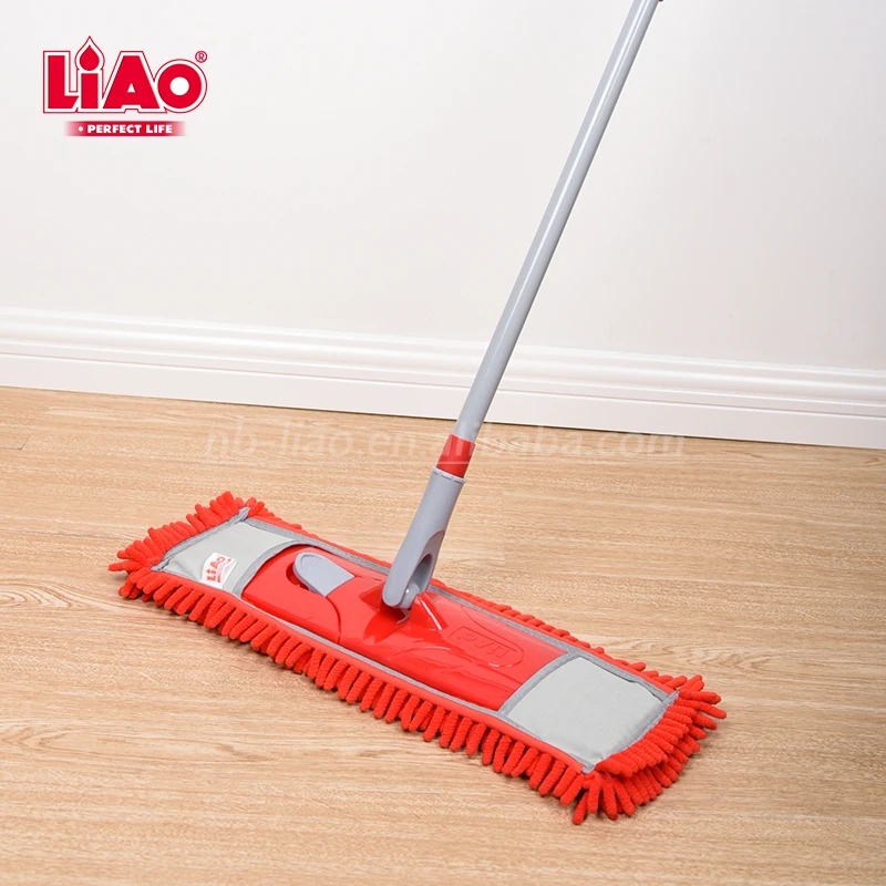 LiAo 40 см различные цвета микрофибра плоская очистка пыли Швабра pad Замена