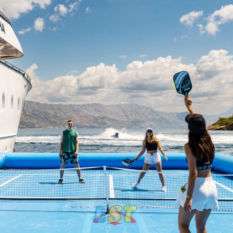 PVC Water Floating Inflatable Pickleball Court Sea Sport Games Pickleball Pitch Arena