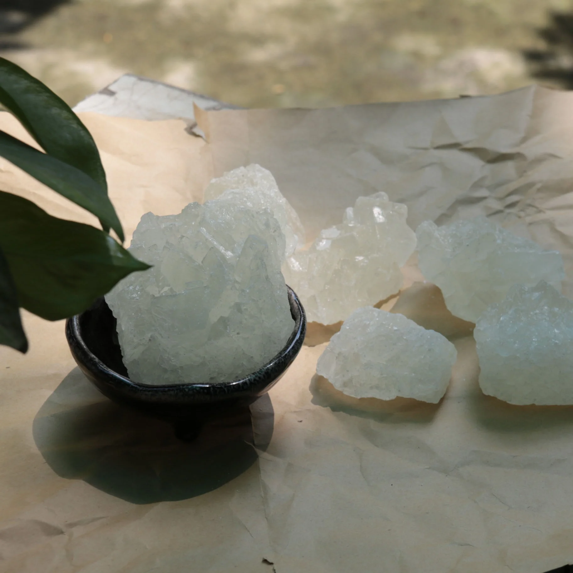 白色冰糖水晶立方体