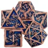 Red copper sapphire blue