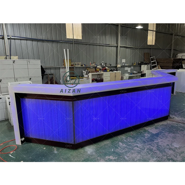 RGB Led Lighted bar Counter Restaurant Nightclub Wine Pub Luxury bar ...