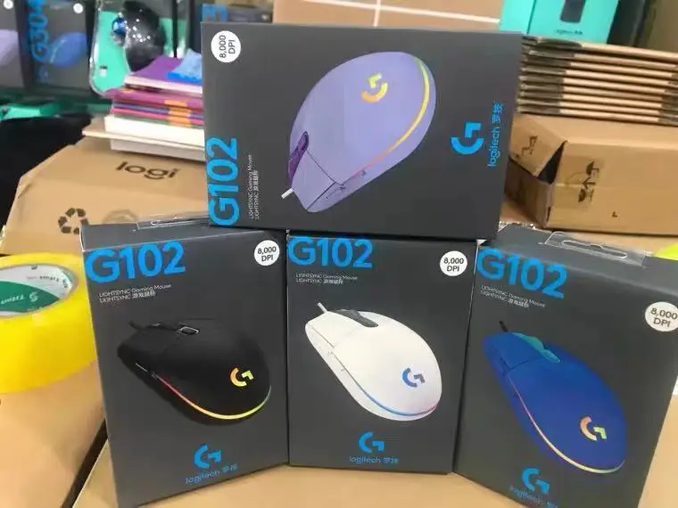 オリジナルのロジクール G102 専用有線ゲーミングマウス 光学式